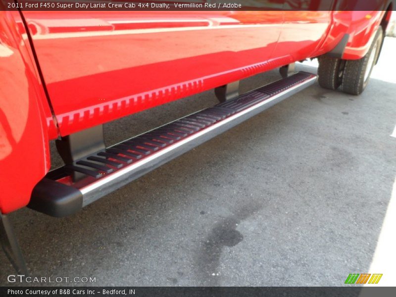 Vermillion Red / Adobe 2011 Ford F450 Super Duty Lariat Crew Cab 4x4 Dually