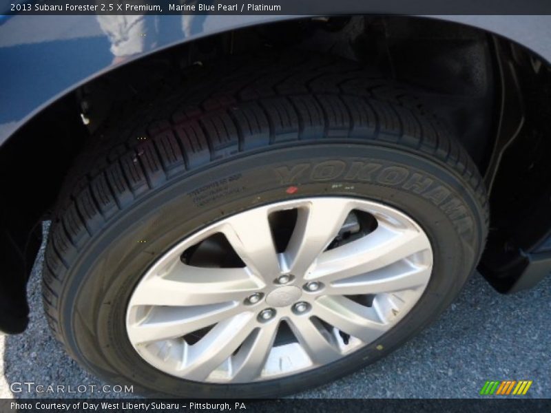 Marine Blue Pearl / Platinum 2013 Subaru Forester 2.5 X Premium