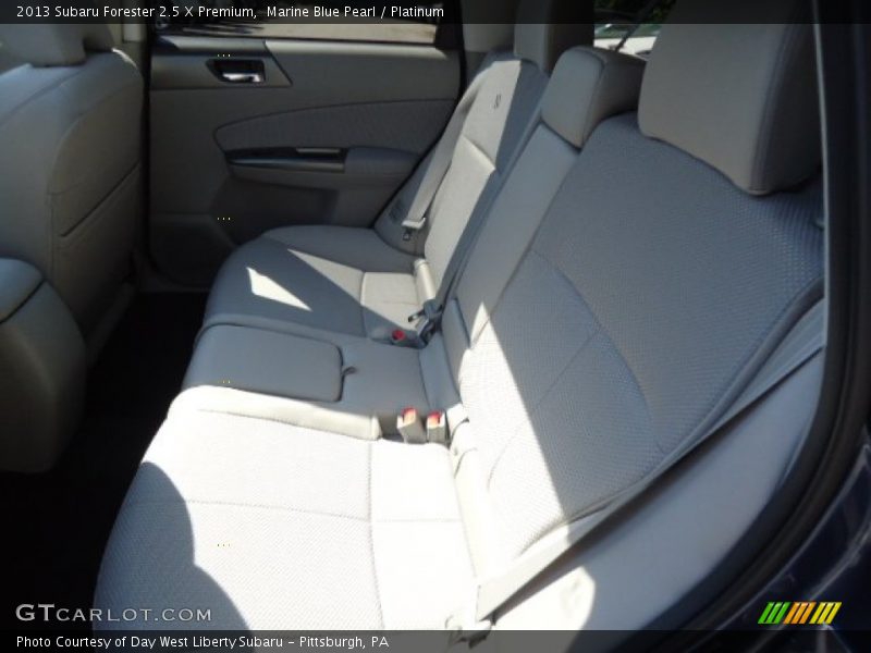 Marine Blue Pearl / Platinum 2013 Subaru Forester 2.5 X Premium