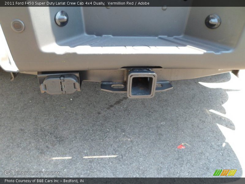 Vermillion Red / Adobe 2011 Ford F450 Super Duty Lariat Crew Cab 4x4 Dually