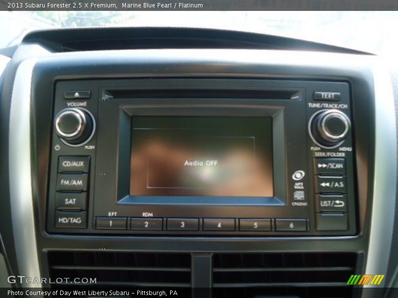 Marine Blue Pearl / Platinum 2013 Subaru Forester 2.5 X Premium