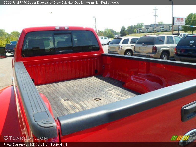 Vermillion Red / Adobe 2011 Ford F450 Super Duty Lariat Crew Cab 4x4 Dually