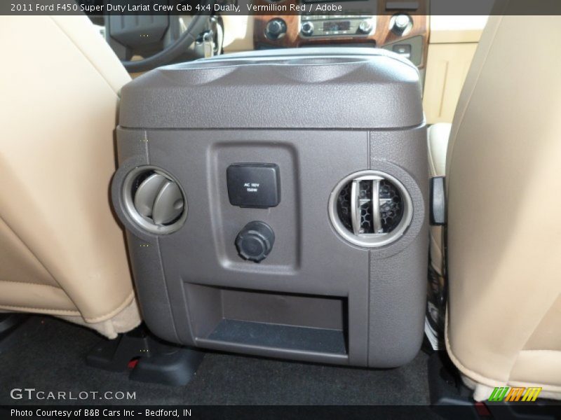 Vermillion Red / Adobe 2011 Ford F450 Super Duty Lariat Crew Cab 4x4 Dually