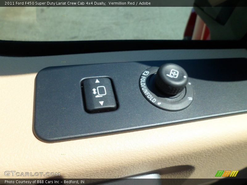 Vermillion Red / Adobe 2011 Ford F450 Super Duty Lariat Crew Cab 4x4 Dually