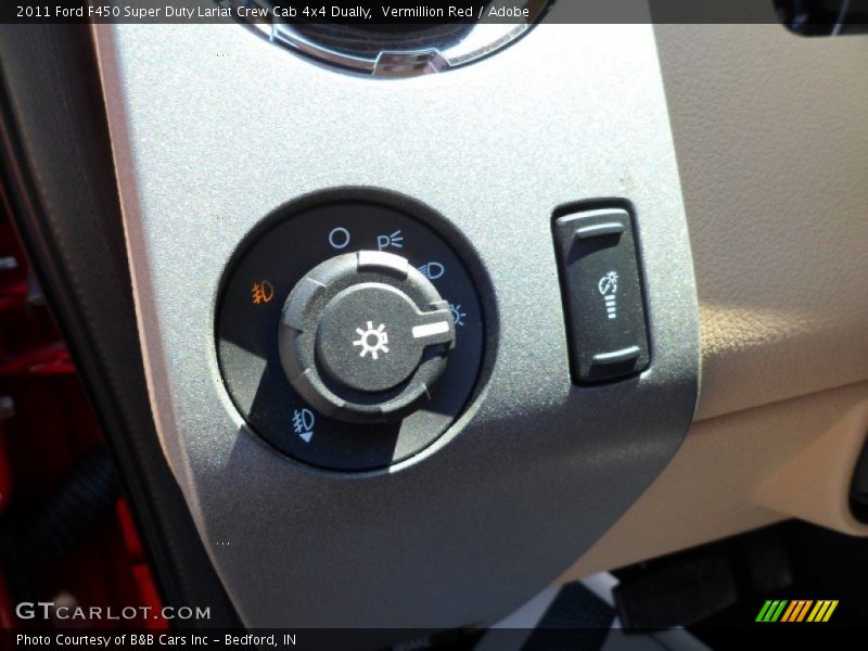 Vermillion Red / Adobe 2011 Ford F450 Super Duty Lariat Crew Cab 4x4 Dually