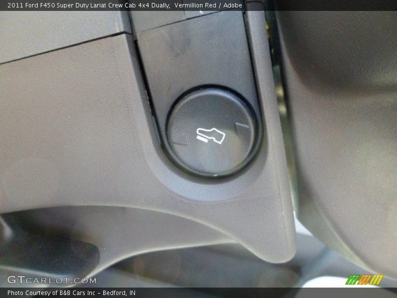 Vermillion Red / Adobe 2011 Ford F450 Super Duty Lariat Crew Cab 4x4 Dually