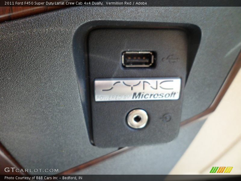 Vermillion Red / Adobe 2011 Ford F450 Super Duty Lariat Crew Cab 4x4 Dually