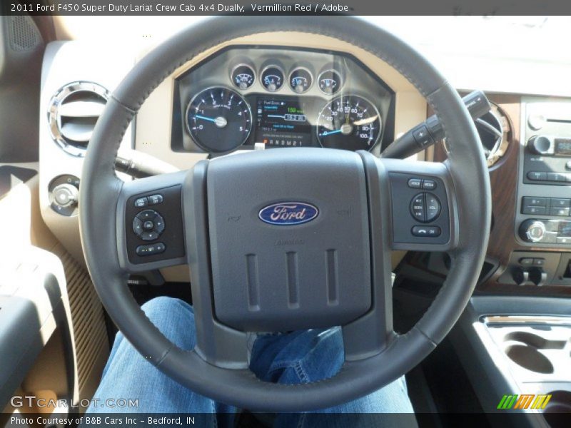  2011 F450 Super Duty Lariat Crew Cab 4x4 Dually Steering Wheel