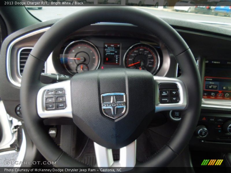 Bright White / Black 2013 Dodge Charger R/T