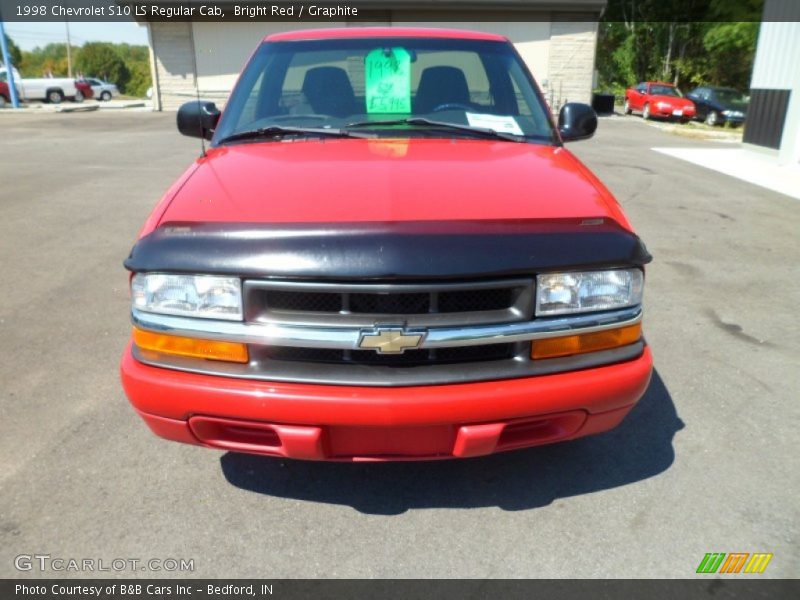 Bright Red / Graphite 1998 Chevrolet S10 LS Regular Cab