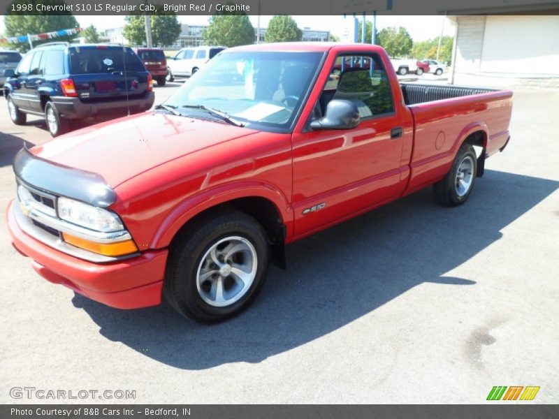 Bright Red / Graphite 1998 Chevrolet S10 LS Regular Cab