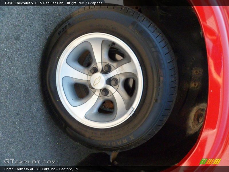 Bright Red / Graphite 1998 Chevrolet S10 LS Regular Cab