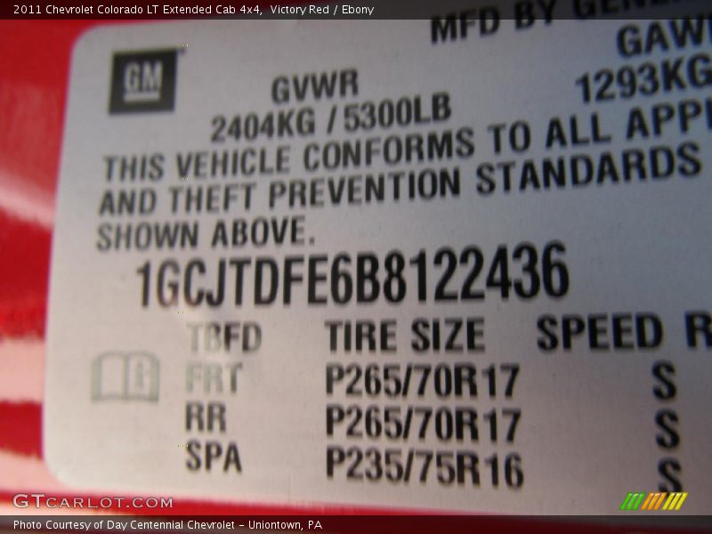 Victory Red / Ebony 2011 Chevrolet Colorado LT Extended Cab 4x4