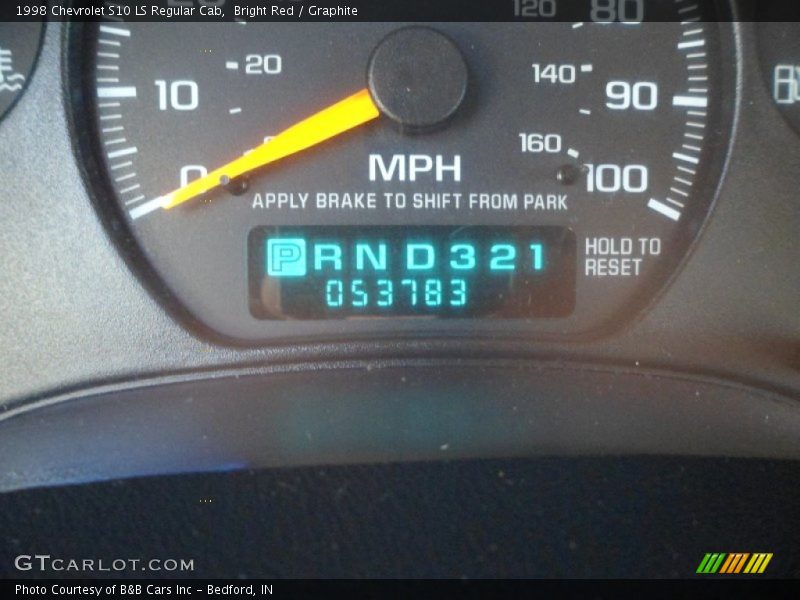 Bright Red / Graphite 1998 Chevrolet S10 LS Regular Cab