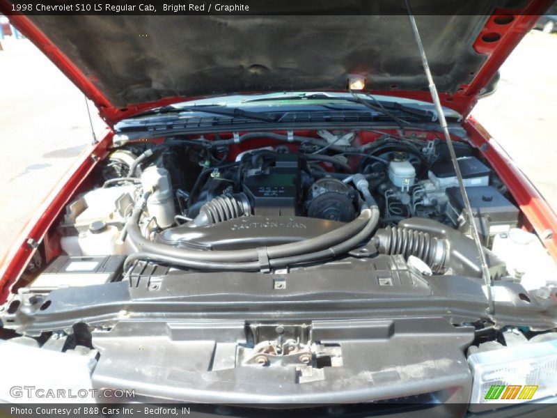 Bright Red / Graphite 1998 Chevrolet S10 LS Regular Cab