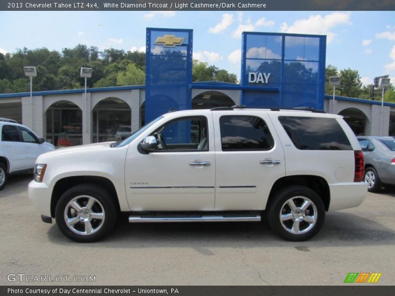 White Diamond Tricoat / Light Cashmere/Dark Cashmere 2013 Chevrolet Tahoe LTZ 4x4