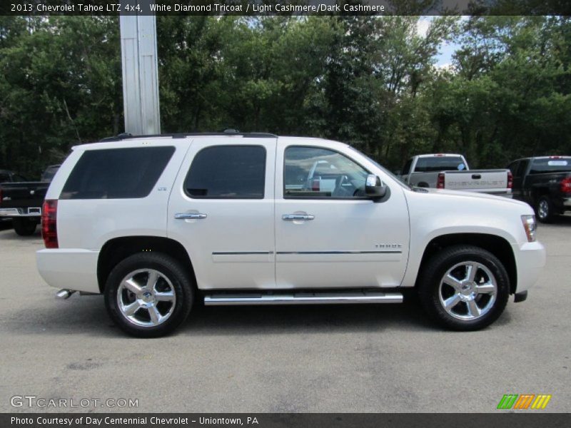 White Diamond Tricoat / Light Cashmere/Dark Cashmere 2013 Chevrolet Tahoe LTZ 4x4