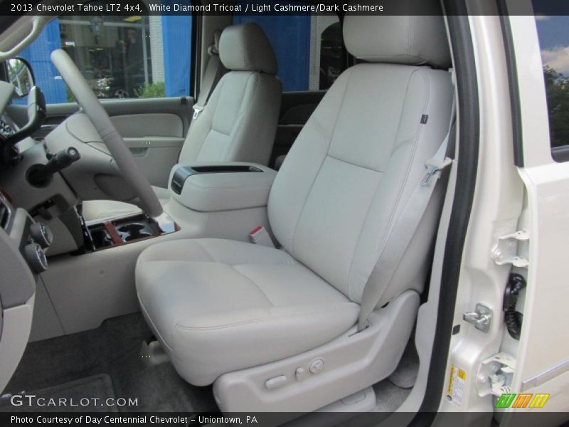 White Diamond Tricoat / Light Cashmere/Dark Cashmere 2013 Chevrolet Tahoe LTZ 4x4