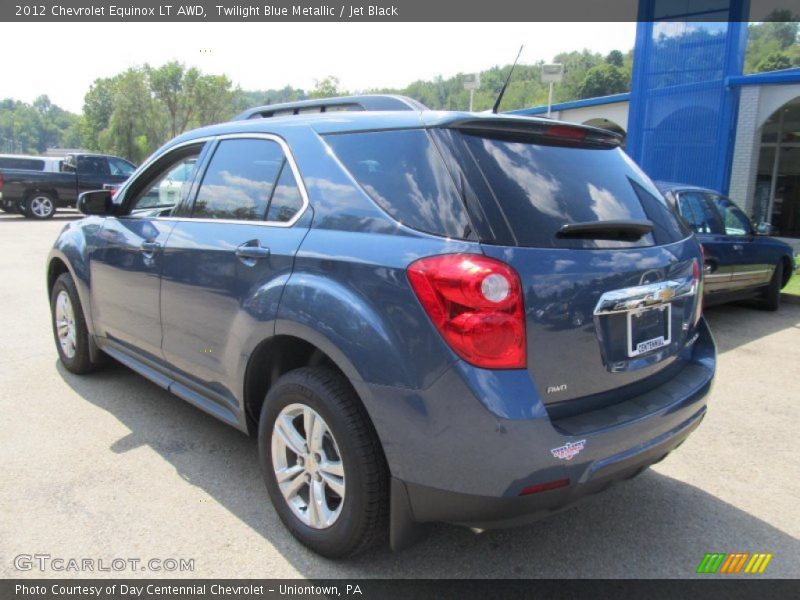 Twilight Blue Metallic / Jet Black 2012 Chevrolet Equinox LT AWD