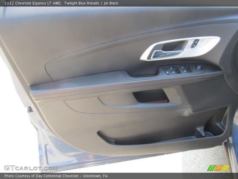 Twilight Blue Metallic / Jet Black 2012 Chevrolet Equinox LT AWD