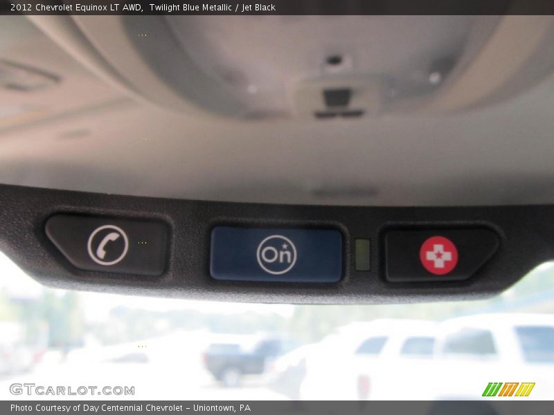 Twilight Blue Metallic / Jet Black 2012 Chevrolet Equinox LT AWD
