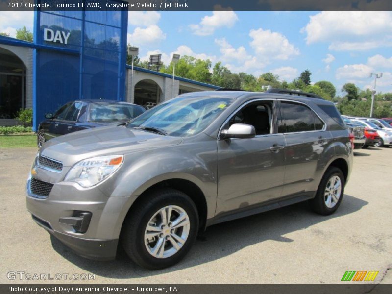Graystone Metallic / Jet Black 2012 Chevrolet Equinox LT AWD