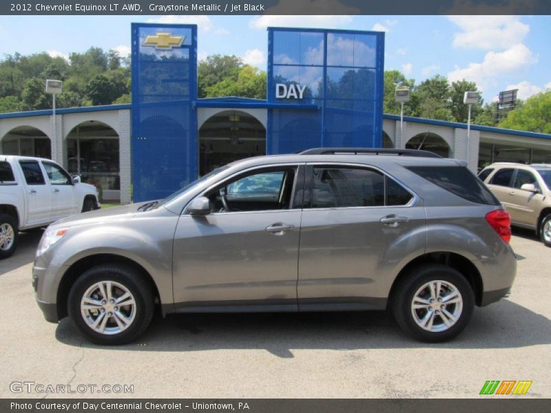 Graystone Metallic / Jet Black 2012 Chevrolet Equinox LT AWD