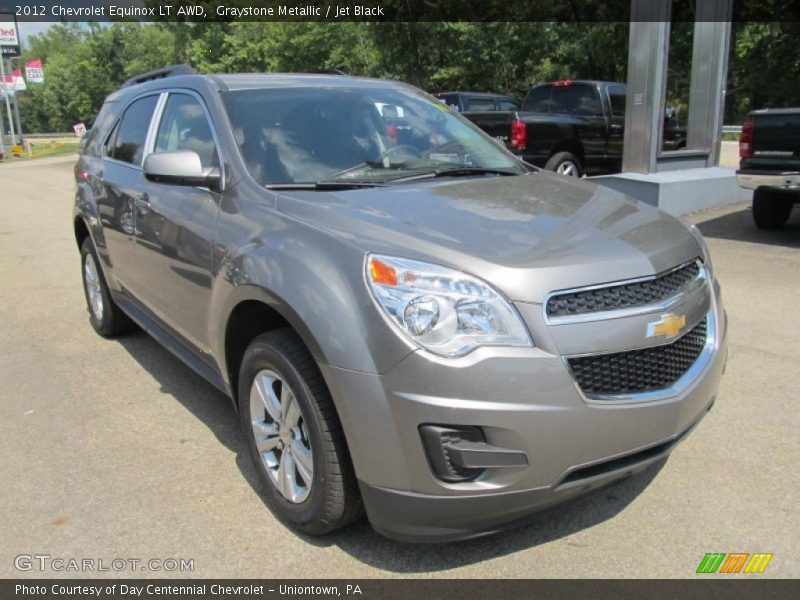 Graystone Metallic / Jet Black 2012 Chevrolet Equinox LT AWD