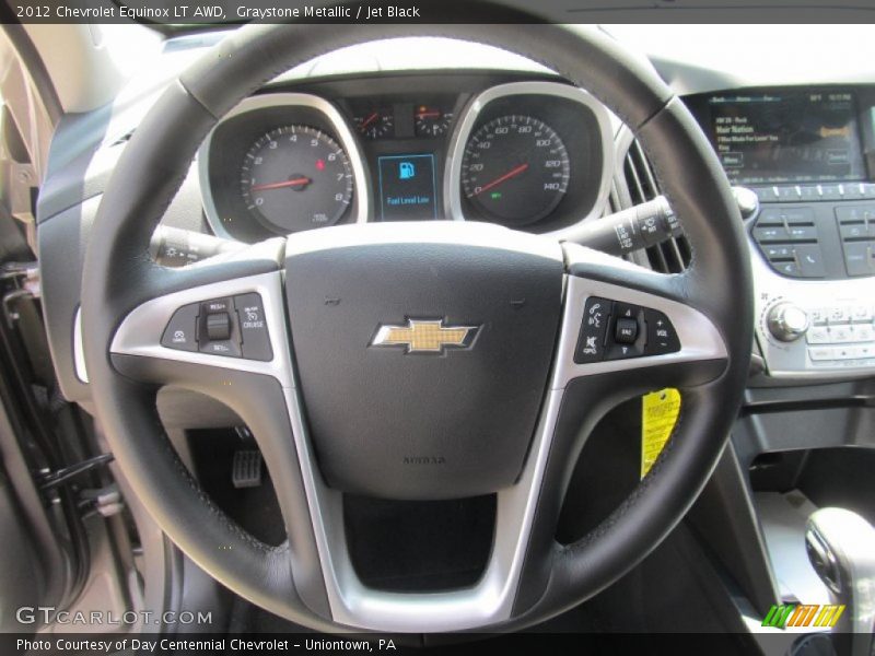 Graystone Metallic / Jet Black 2012 Chevrolet Equinox LT AWD