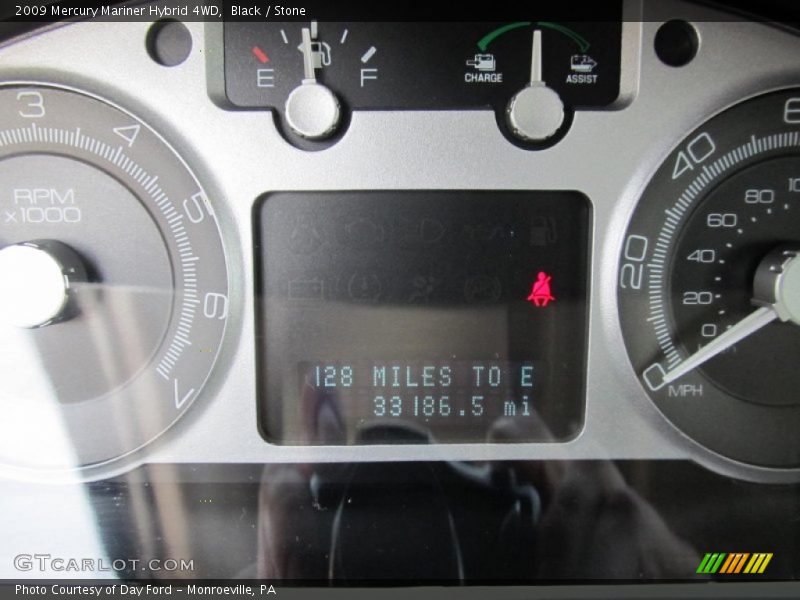 Black / Stone 2009 Mercury Mariner Hybrid 4WD