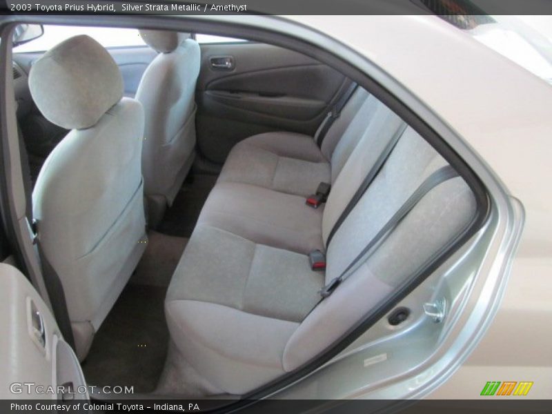 Rear Seat of 2003 Prius Hybrid