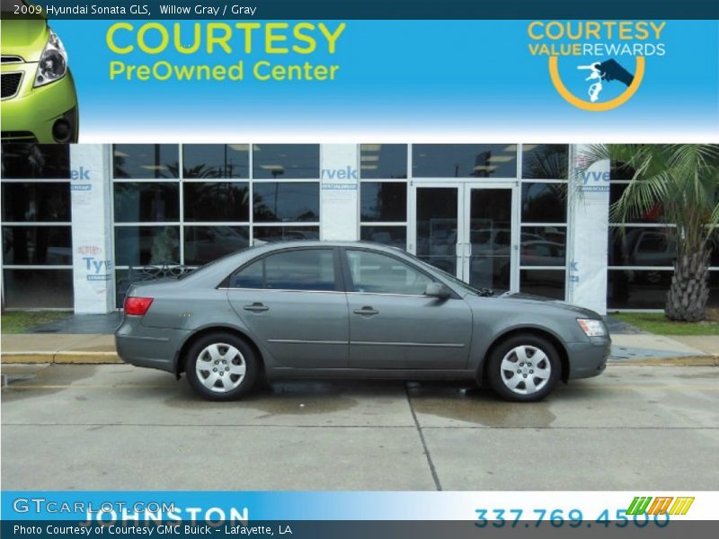 Willow Gray / Gray 2009 Hyundai Sonata GLS
