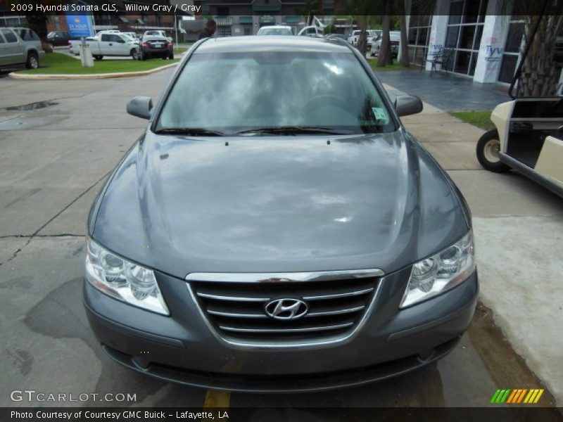Willow Gray / Gray 2009 Hyundai Sonata GLS