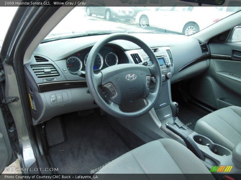Willow Gray / Gray 2009 Hyundai Sonata GLS