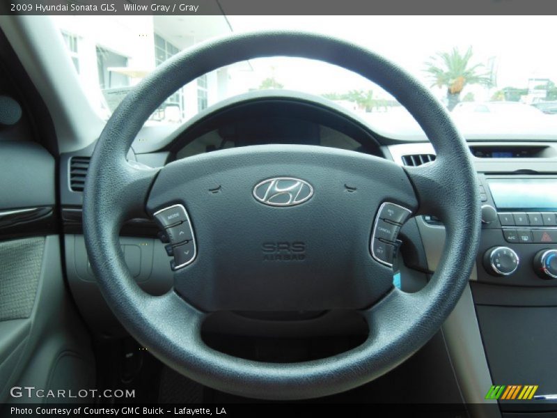 Willow Gray / Gray 2009 Hyundai Sonata GLS