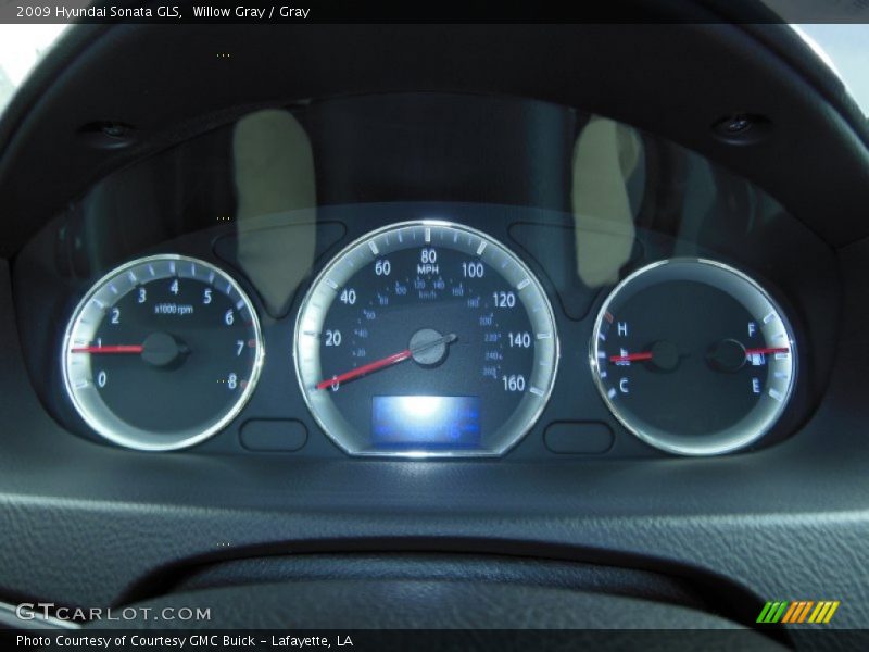 Willow Gray / Gray 2009 Hyundai Sonata GLS