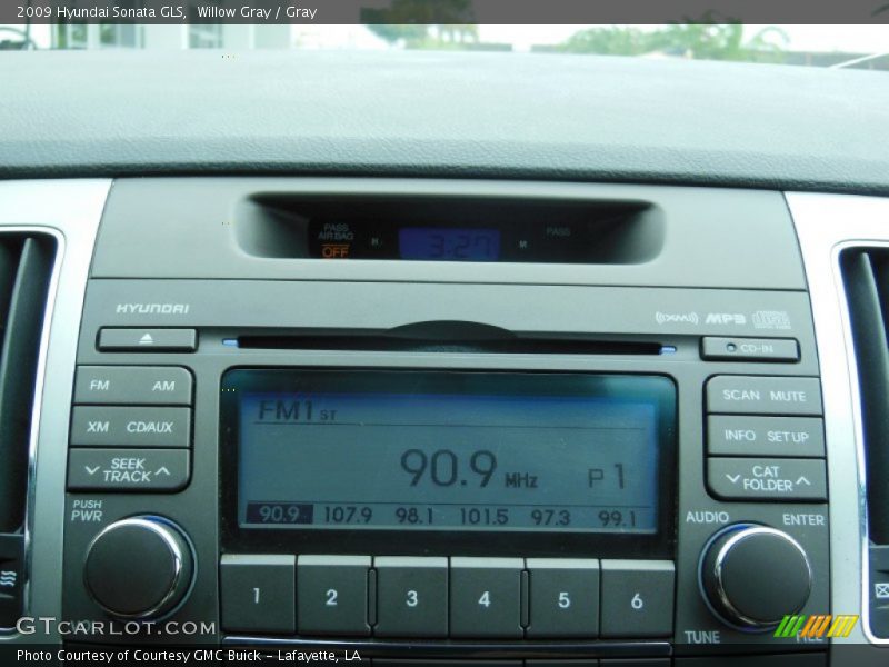 Willow Gray / Gray 2009 Hyundai Sonata GLS