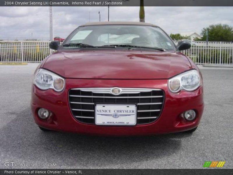 Inferno Red Pearl / Sandstone 2004 Chrysler Sebring LXi Convertible