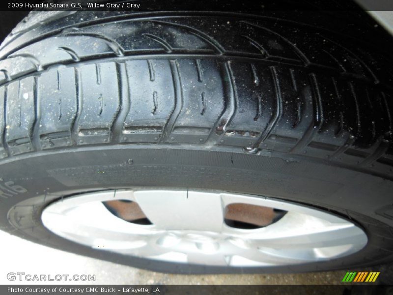 Willow Gray / Gray 2009 Hyundai Sonata GLS