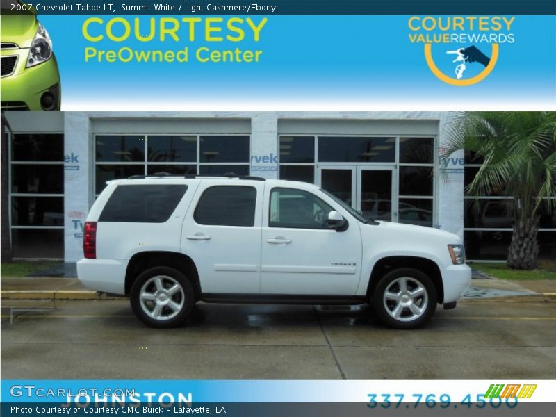 Summit White / Light Cashmere/Ebony 2007 Chevrolet Tahoe LT