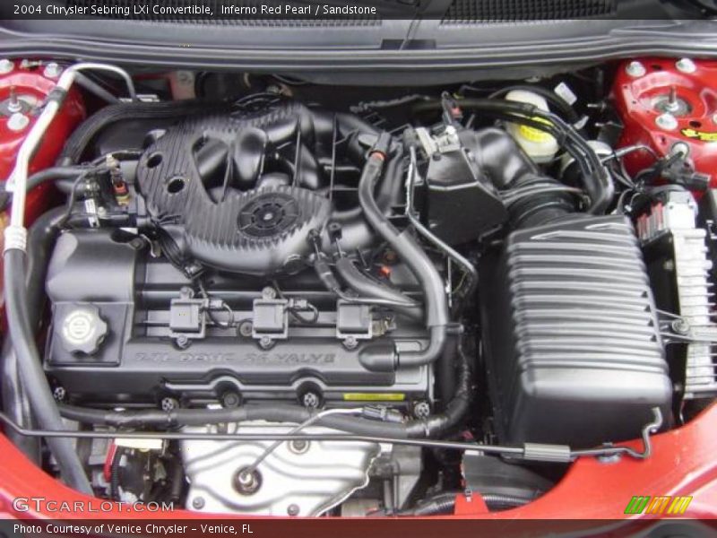 Inferno Red Pearl / Sandstone 2004 Chrysler Sebring LXi Convertible