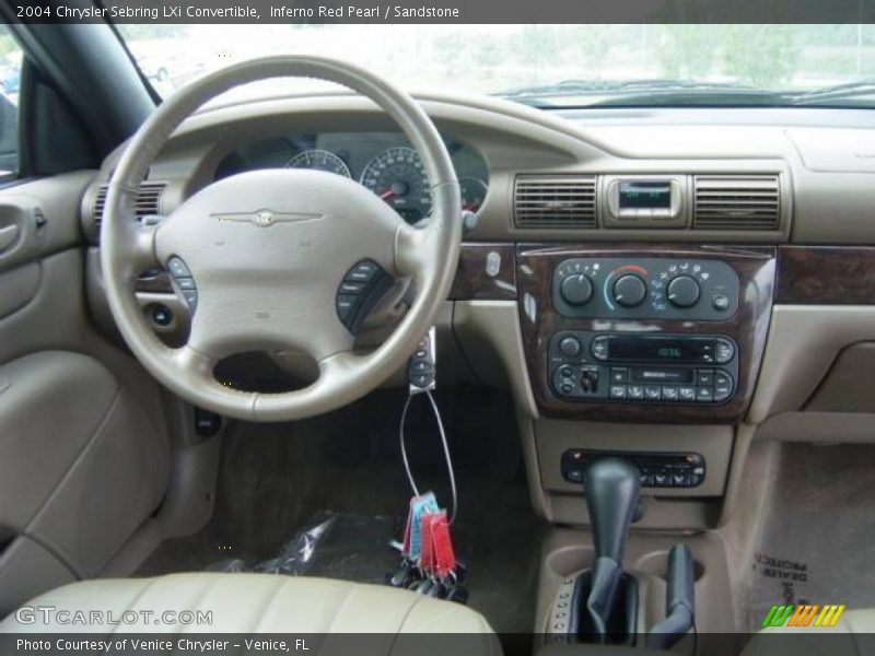 Inferno Red Pearl / Sandstone 2004 Chrysler Sebring LXi Convertible