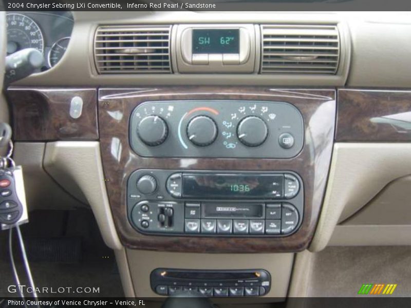 Inferno Red Pearl / Sandstone 2004 Chrysler Sebring LXi Convertible