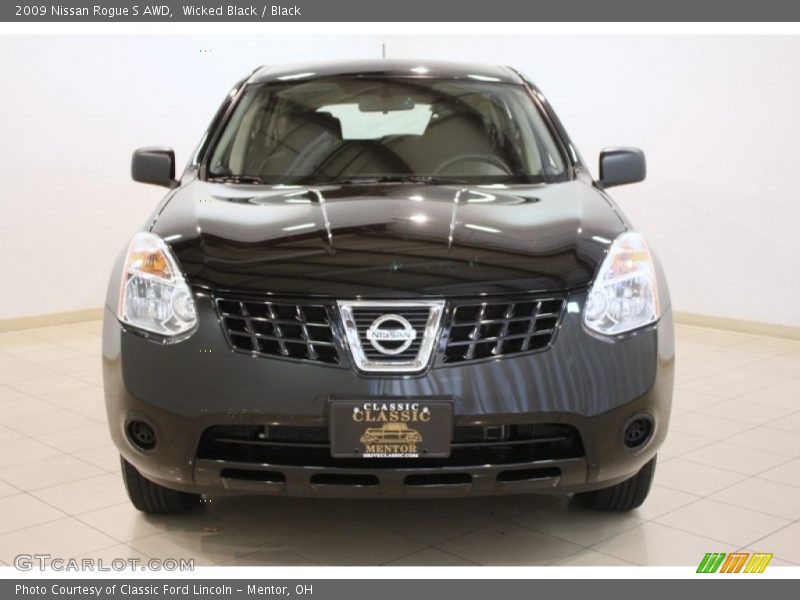Wicked Black / Black 2009 Nissan Rogue S AWD