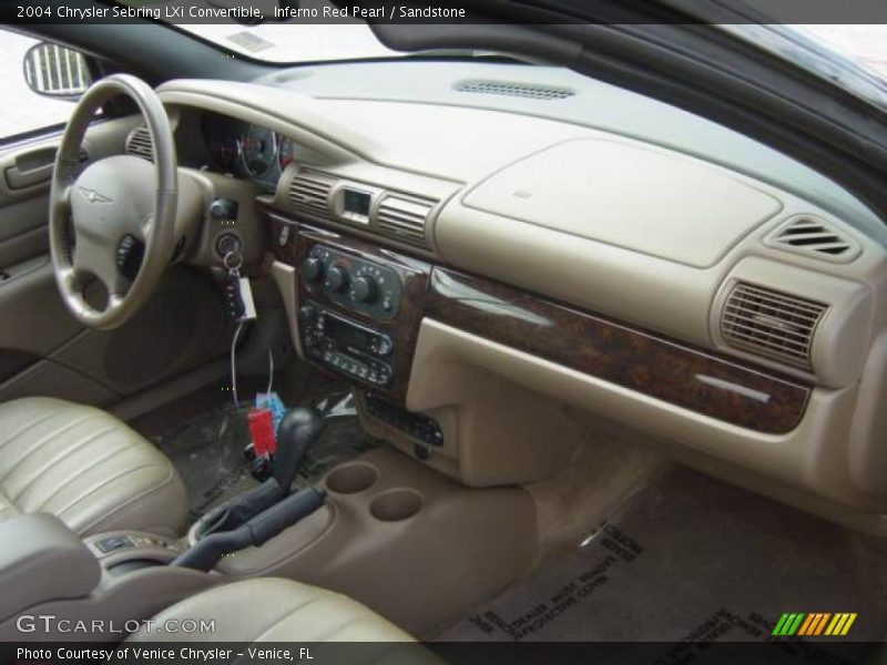 Inferno Red Pearl / Sandstone 2004 Chrysler Sebring LXi Convertible