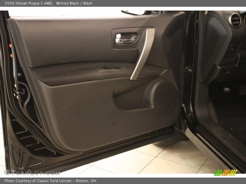Wicked Black / Black 2009 Nissan Rogue S AWD