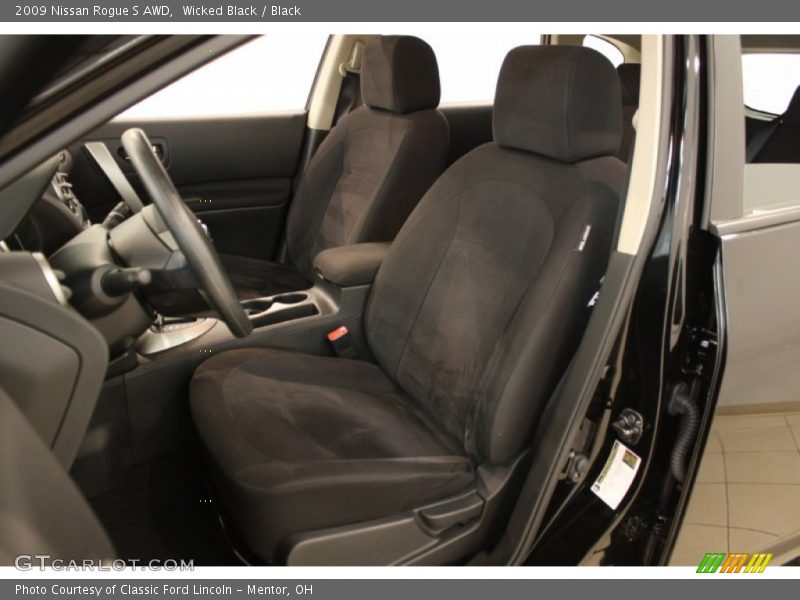 Wicked Black / Black 2009 Nissan Rogue S AWD