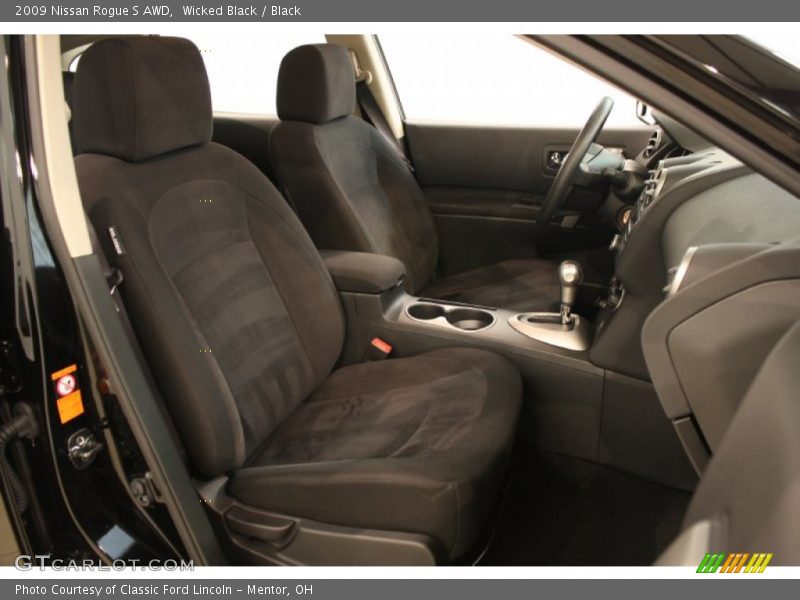 Wicked Black / Black 2009 Nissan Rogue S AWD