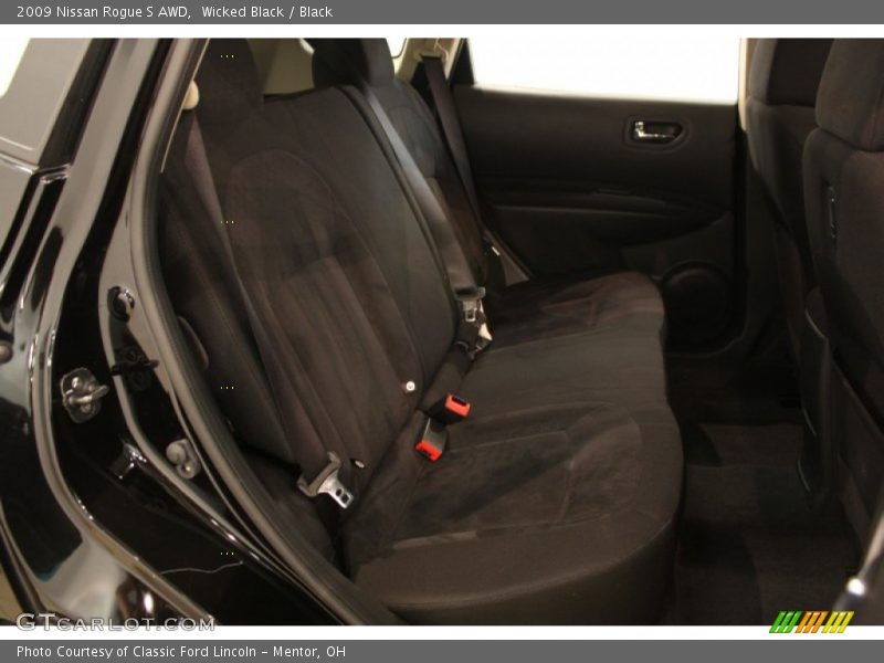 Wicked Black / Black 2009 Nissan Rogue S AWD