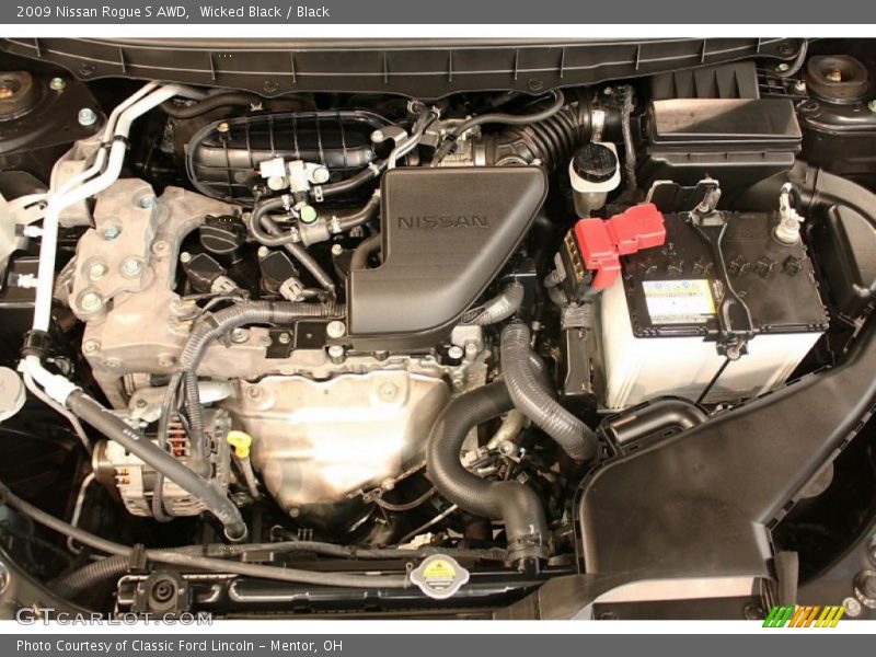 Wicked Black / Black 2009 Nissan Rogue S AWD